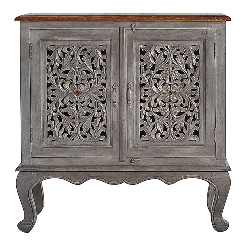 Комод Indian Antique White Furniture Chest of Drawers Agni серый Серый Комод Indian Antique White Furniture Chest of Drawers Agni серый Серый в Волгограде | Loft Concept