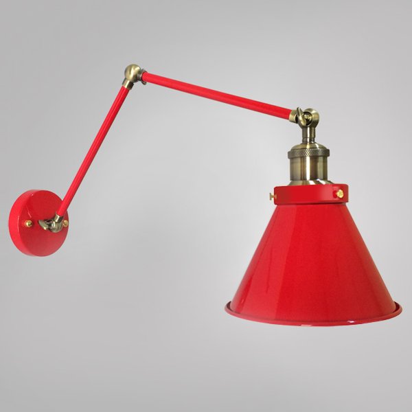 Бра Gloce Cone Shade Loft Industrial Red Бра Gloce Cone Shade Loft Industrial Red в Волгограде | Loft Concept