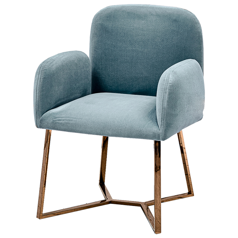 Стул Clifford Stool Pastel Blue Голубой пастельный Розовое золото Стул Clifford Stool Pastel Blue Голубой пастельный Розовое золото в Волгограде | Loft Concept