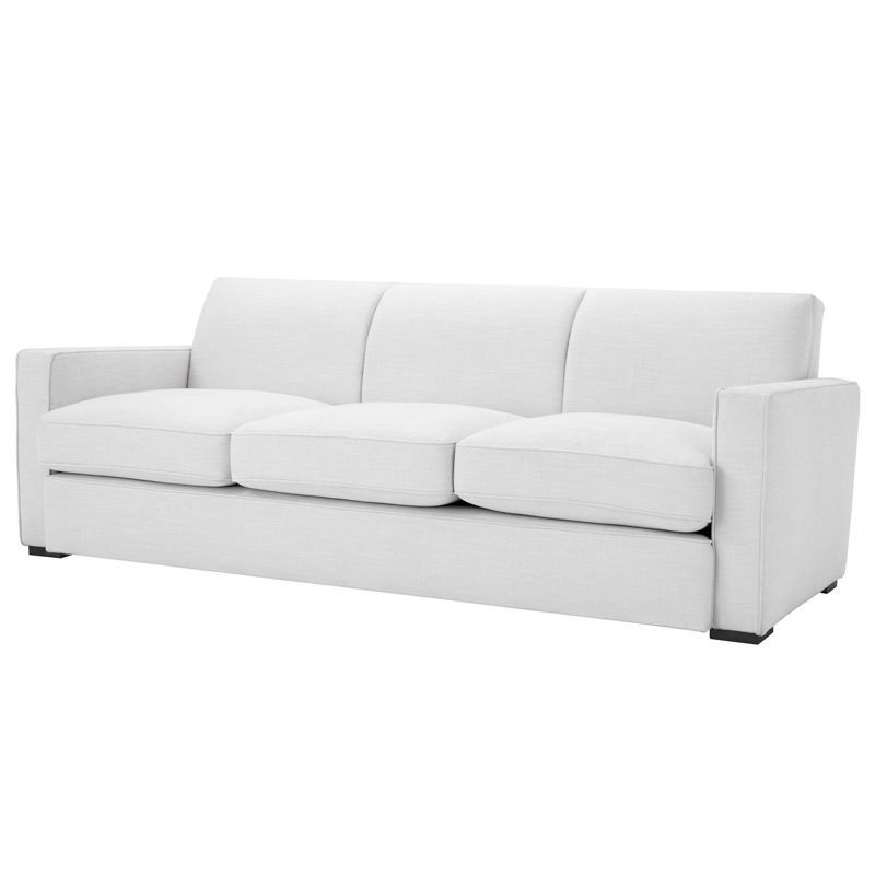 Диван Eichholtz Sofa Edmond white Белый Черный Диван Eichholtz Sofa Edmond white Белый Черный в Волгограде | Loft Concept