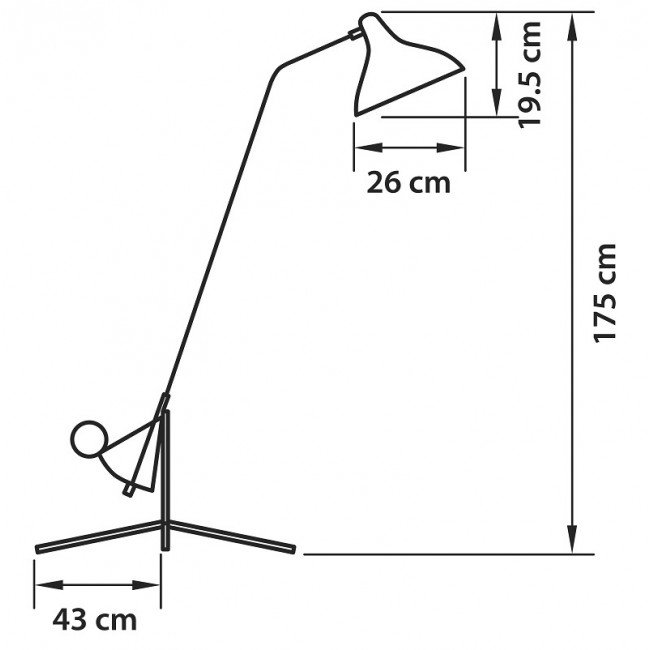 Торшер Lampara Tripod Floor Lamp Торшер Lampara Tripod Floor Lamp в Волгограде