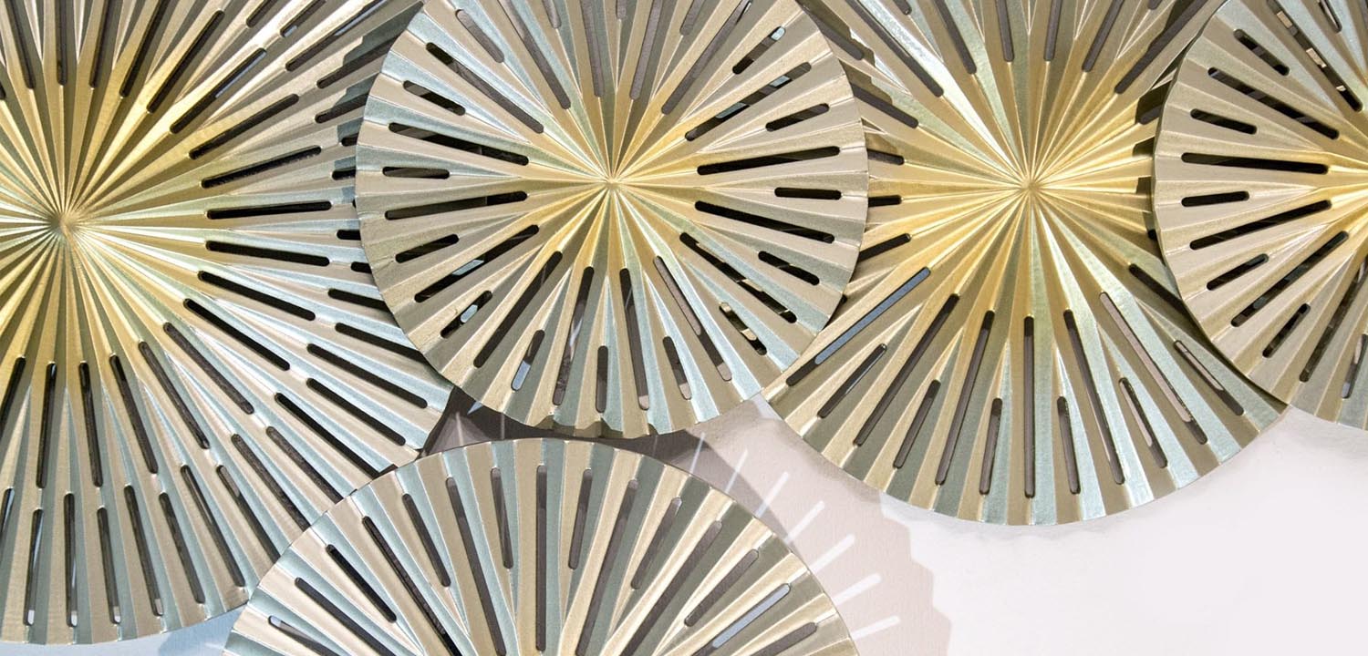 Арт-объект Apollo Gold and Silver Wall Plaque Disc gap 5 - фото