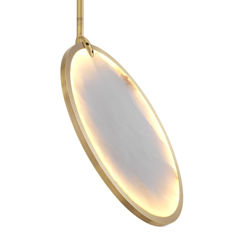 Светильник Eichholtz Chandelier Ocala Латунь Античная полированная Белый Светильник Eichholtz Chandelier Ocala Латунь Античная полированная Белый в Волгограде | Loft Concept