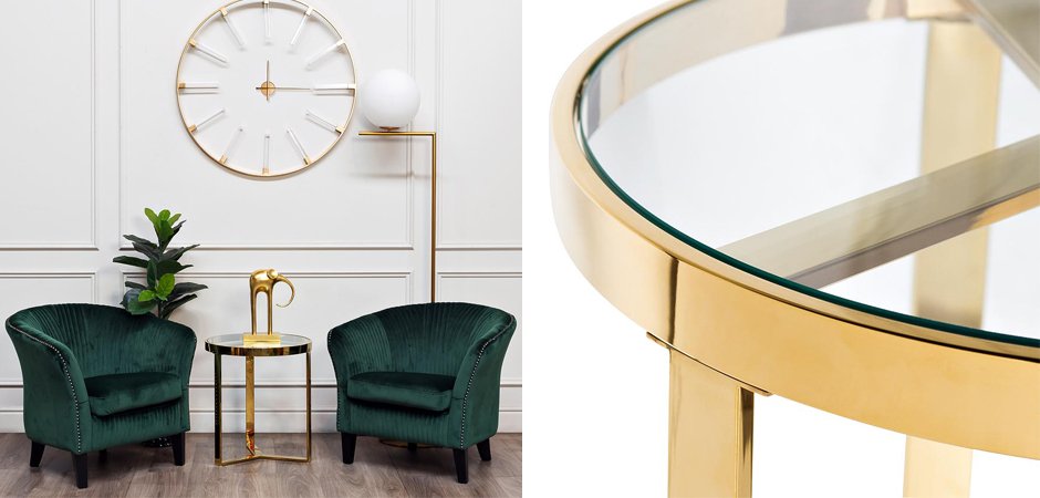 Приставной стол Neoclassic Tee Gold Приставной стол Neoclassic Tee Gold - Loft-Concept в Волгограде