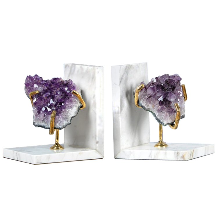 Держатель для книг Precious Stone Book keeper Белый Violet Dusk ( фиолетовый сумрак ) в Волгограде | Loft Concept 