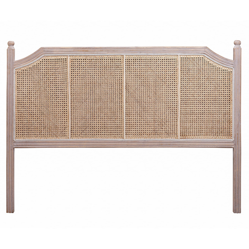 Изголовье кровати коричневое с обивкой из ротанга Olivia Headboard Бежевый Коричневый Изголовье кровати коричневое с обивкой из ротанга Olivia Headboard Бежевый Коричневый в Волгограде | Loft Concept