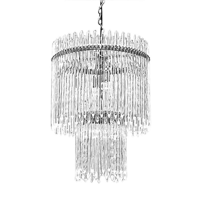 Люстра Icicles Chandeliers Хром Прозрачный Люстра Icicles Chandeliers Хром Прозрачный в Волгограде | Loft Concept