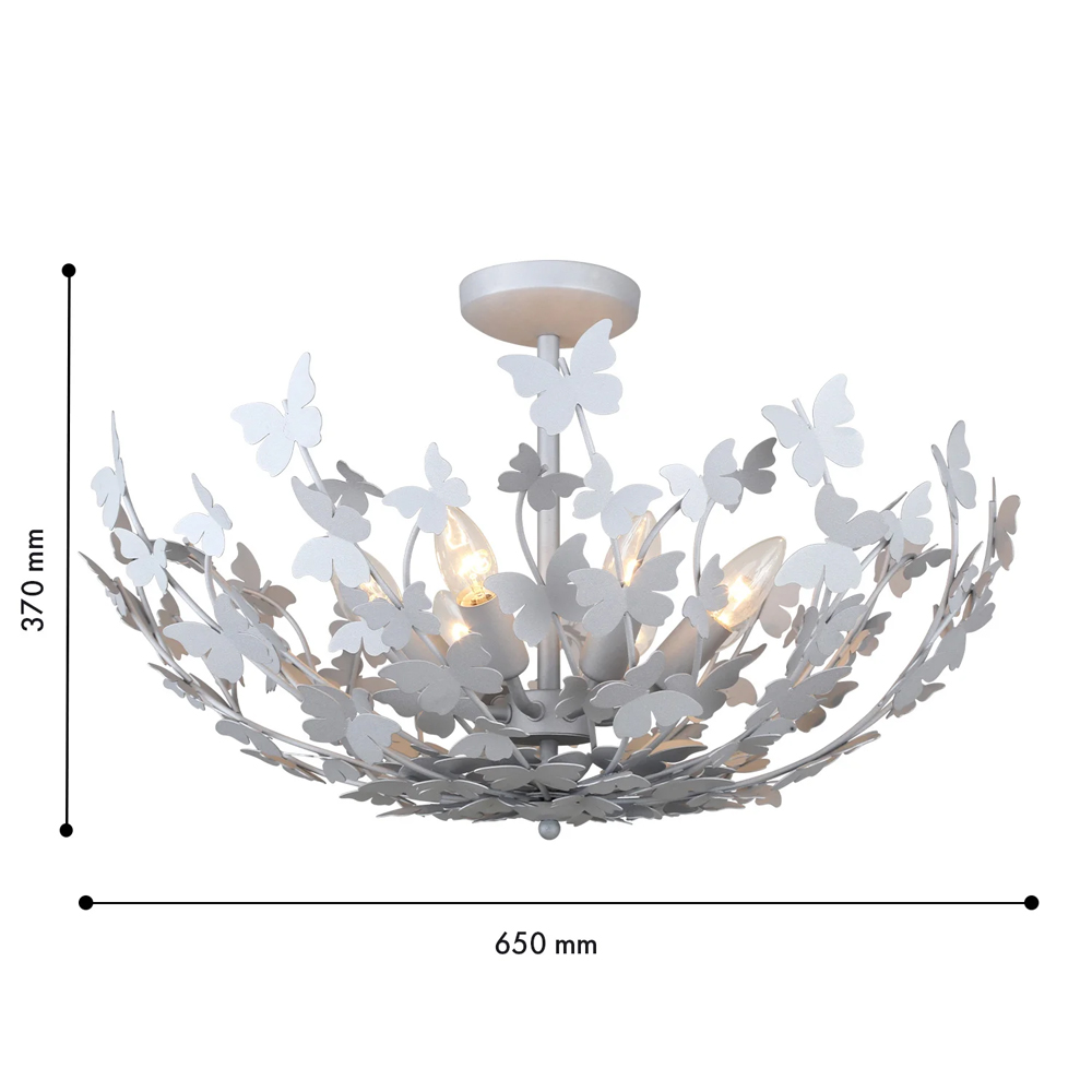 Потолочный светильник с абажуром оформленным в виде стаи бабочек Eternal Butterflies в Волгограде