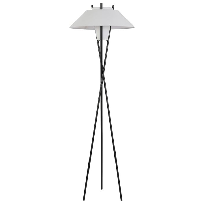 Торшер Chaney Floor Lamp Белый Черный Торшер Chaney Floor Lamp Белый Черный в Волгограде | Loft Concept