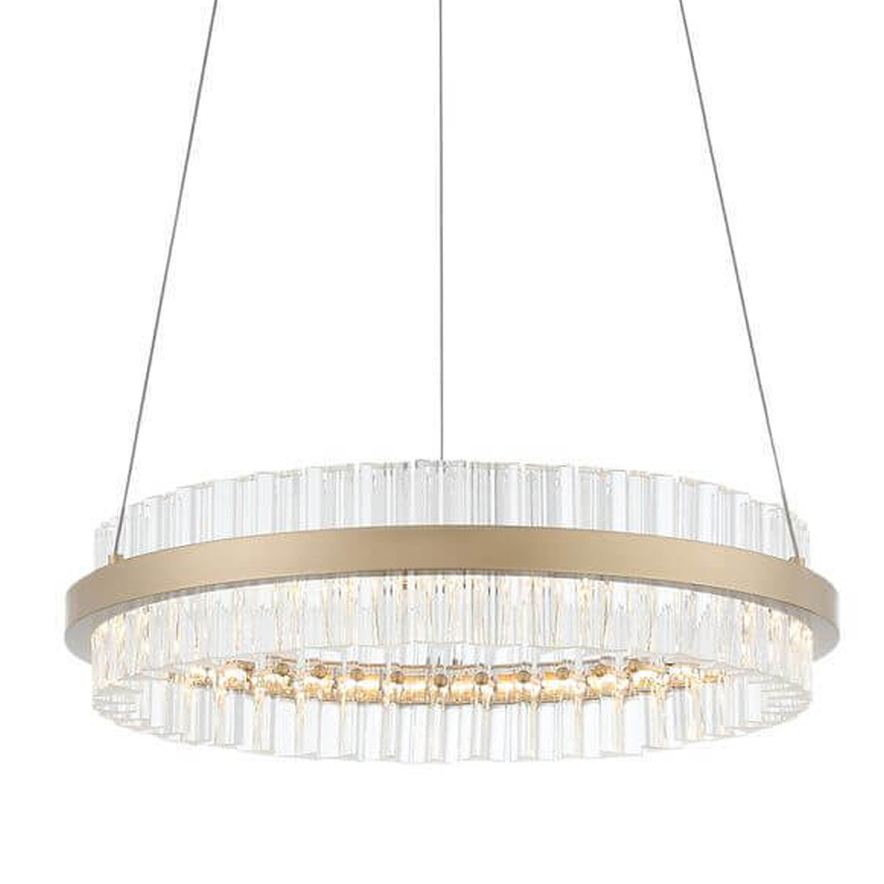 Люстра Ring Horizontal Gold матовое золото в Волгограде | Loft Concept 