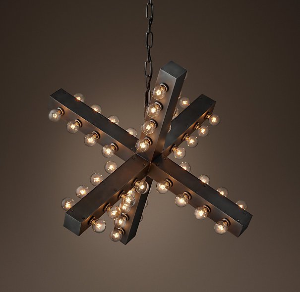 Люстра Nero Chandelier 74 Черный Люстра Nero Chandelier 74 Черный в Волгограде | Loft Concept