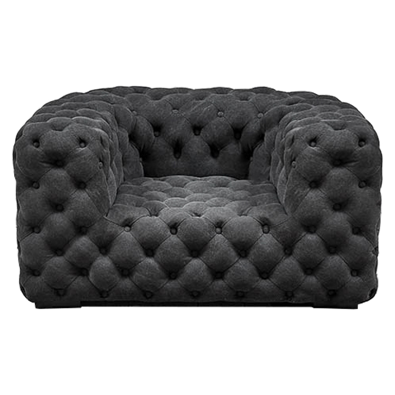 Кресло Soho Tufted Graphite Armchair Графит Кресло Soho Tufted Graphite Armchair Графит в Волгограде | Loft Concept
