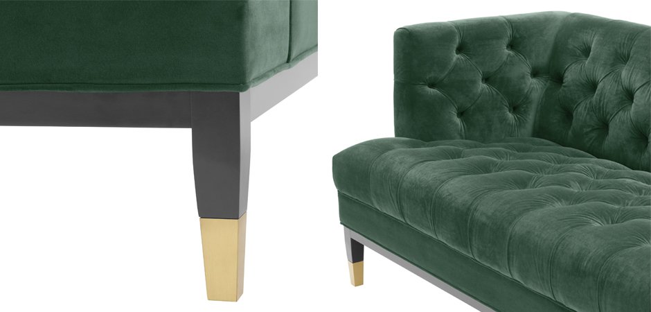 Диван Eichholtz Sofa Castelle dark green Диван Eichholtz Sofa Castelle dark green - Loft-Concept в Волгограде