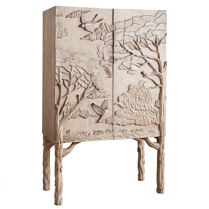 Шкаф Land & Sky Bar Cabinet Бежево-серый Шкаф Land & Sky Bar Cabinet Бежево-серый в Волгограде | Loft Concept