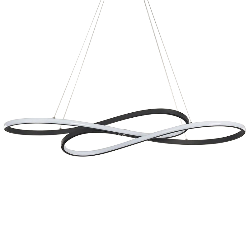 Светодиодная люстра в виде спирали Spiral Lighting Black Черный Светодиодная люстра в виде спирали Spiral Lighting Black Черный в Волгограде | Loft Concept