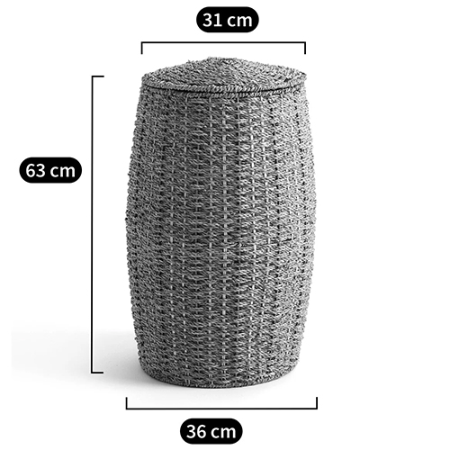 Корзина с крышкой из камыша Chane Wicker Basket в Волгограде