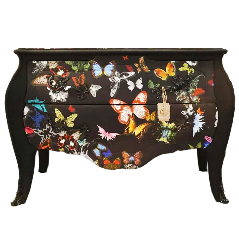 Комод Бабочки Chest of Drawers Night Butterflies Черный Мульти Комод Бабочки Chest of Drawers Night Butterflies Черный Мульти в Волгограде | Loft Concept