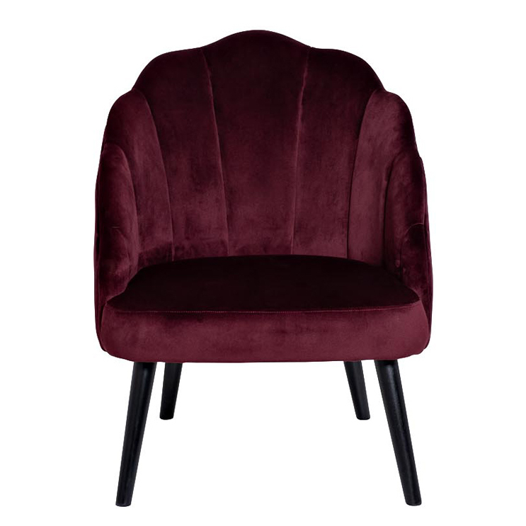 Кресло FolioFlower Armchair burgundy Бургундский красный Черный в Волгограде | Loft Concept 