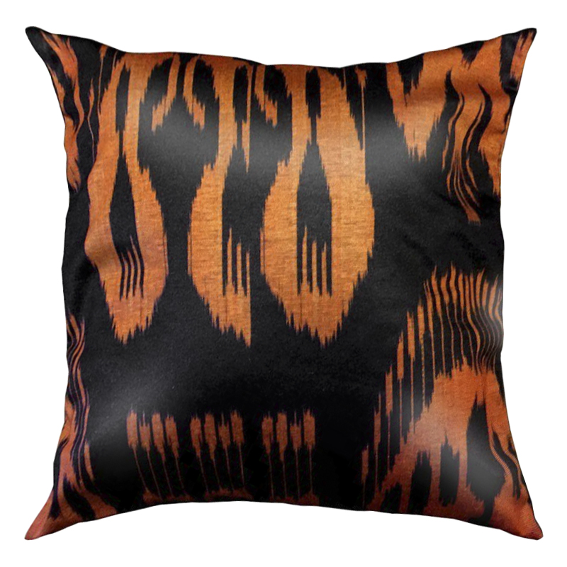 Подушка Orange and Black Черный Оранжевый Подушка Orange and Black Черный Оранжевый в Волгограде | Loft Concept
