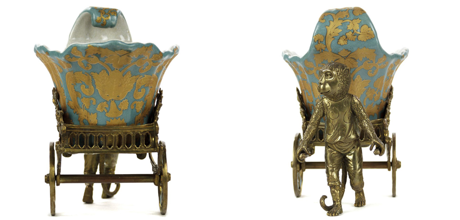 Чаша Monkey and Pale Blue Cart Чаша Monkey and Pale Blue Cart - Loft-Concept в Волгограде