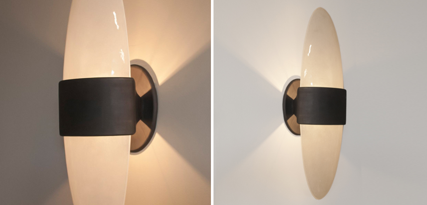 Дизайнерское Бра Белое Стекло Hilliard Sophia - фото