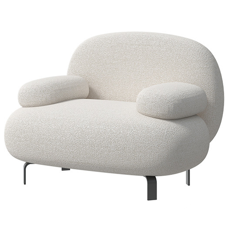Кресло Lennox White Armchair Белый Черный Кресло Lennox White Armchair Белый Черный в Волгограде | Loft Concept
