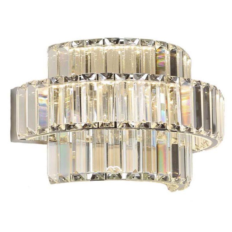 Бра Crystal Shine Linda Chrome Wall Lamp B Хром Прозрачный (Transparent) Бра Crystal Shine Linda Chrome Wall Lamp B Хром Прозрачный (Transparent) в Волгограде | Loft Concept