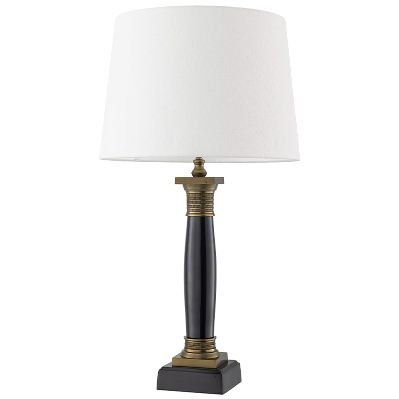Настольная лампа Eichholtz Table Lamp Napoleon Латунь Черный Белый Настольная лампа Eichholtz Table Lamp Napoleon Латунь Черный Белый в Волгограде | Loft Concept