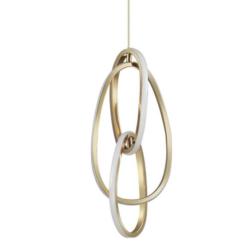 Подвесной светильник 3 Chain Link Gold 42 Глянцевое золото Подвесной светильник 3 Chain Link Gold 42 Глянцевое золото в Волгограде | Loft Concept