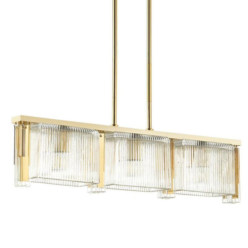 Люстра Madelen Gold Linear Chandelier Глянцевое золото Прозрачный (Transparent) Люстра Madelen Gold Linear Chandelier Глянцевое золото Прозрачный (Transparent) в Волгограде | Loft Concept
