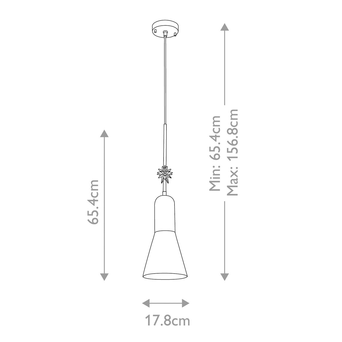  Подвесной светильник черного матового цвета с конусным плафоном 65 см Elstead Lighting в Волгограде