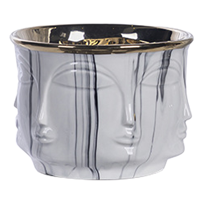 Ваза DORA MAAR URN Grey Marble Bowl Vase Белый Мрамор Bianco Глянцевое золото Ваза DORA MAAR URN Grey Marble Bowl Vase Белый Мрамор Bianco Глянцевое золото в Волгограде | Loft Concept