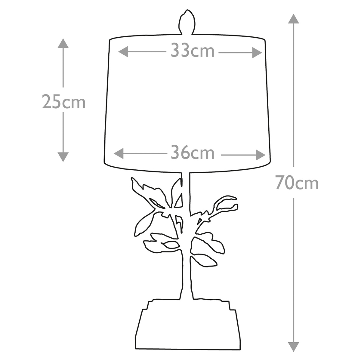 Настольная лампа с кремовым льняным цилиндрическим абажуром и ножкой в форме золотистой ветки Gilded Nola в Волгограде