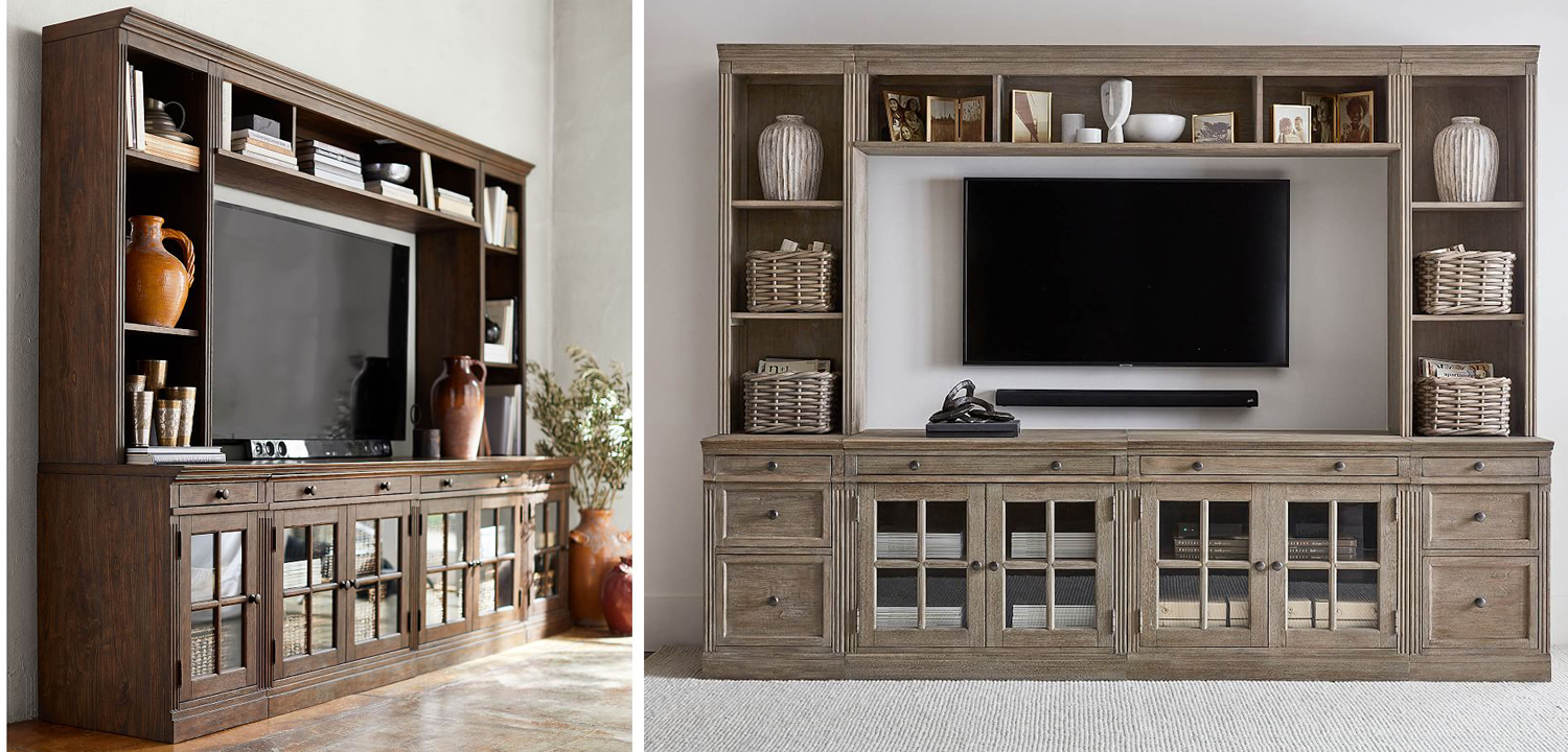 Шкаф-стеллаж Benjamin Glass Door - фото