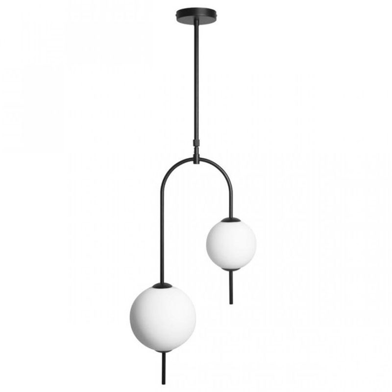 Люстра Balance Beads Libra 120 см Черный Белый в Волгограде | Loft Concept 