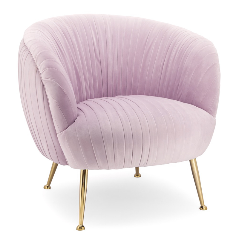 Кресло SOUFFLE CHAIR P Розовый пастельный Глянцевое золото в Волгограде | Loft Concept 