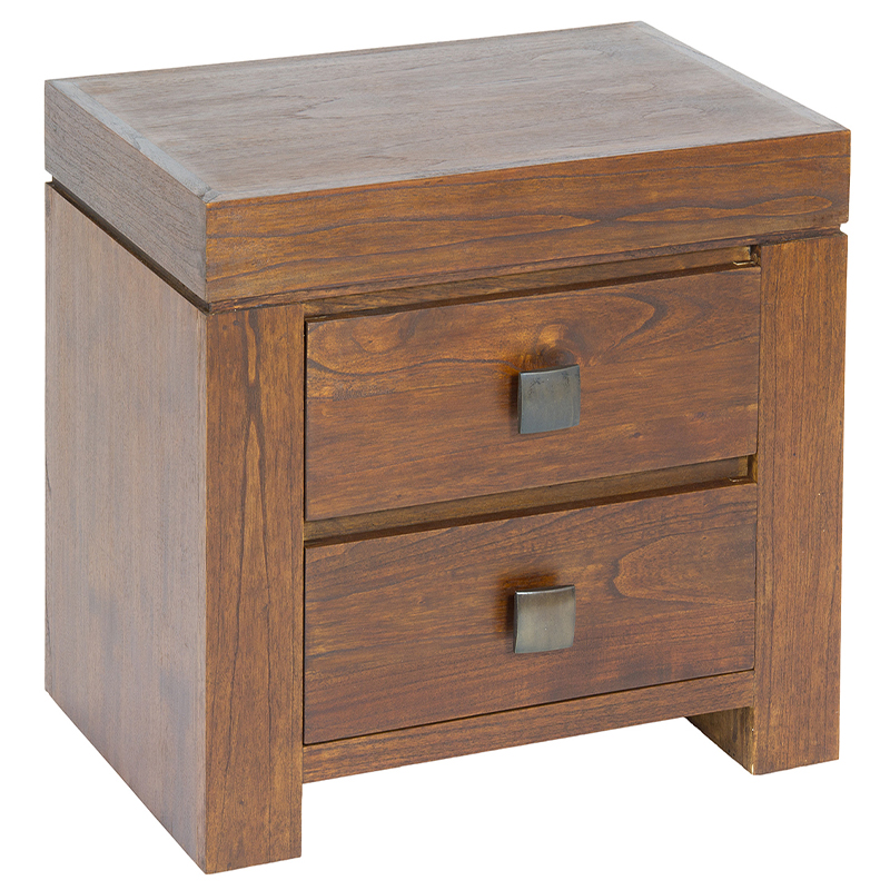 Тумба деревянная с 2-мя ящиками Lloyd Nightstand Коричневый Тумба деревянная с 2-мя ящиками Lloyd Nightstand Коричневый в Волгограде | Loft Concept
