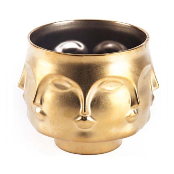 Ваза JONATHAN ADLER DORA MAAR BOWL GOLD Золотой Ваза JONATHAN ADLER DORA MAAR BOWL GOLD Золотой в Волгограде | Loft Concept