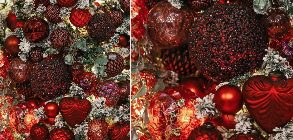 Дизайнерская Ель Заснеженная с Красными шарами Green and Red Spiral Дизайнерская Ель Заснеженная с Красными шарами Green and Red Spiral - Loft-Concept в Волгограде