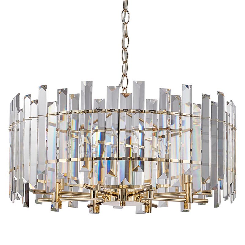 Люстра Langley Chandelier gold 60 Золотой Прозрачный Люстра Langley Chandelier gold 60 Золотой Прозрачный в Волгограде | Loft Concept