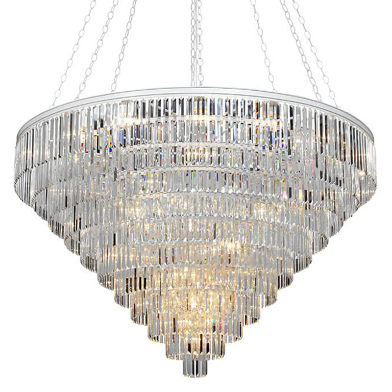 Большая Многоярусная люстра ODEON CLEAR GLASS 11-TIER диаметр 160 см Белый Большая Многоярусная люстра ODEON CLEAR GLASS 11-TIER диаметр 160 см Белый в Волгограде | Loft Concept