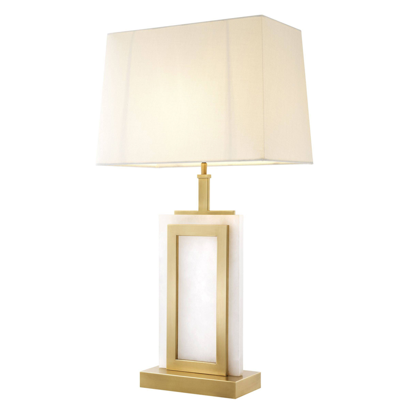 Настольная лампа Eichholtz Table Lamp Murray Белый Латунь Молочный Настольная лампа Eichholtz Table Lamp Murray Белый Латунь Молочный в Волгограде | Loft Concept