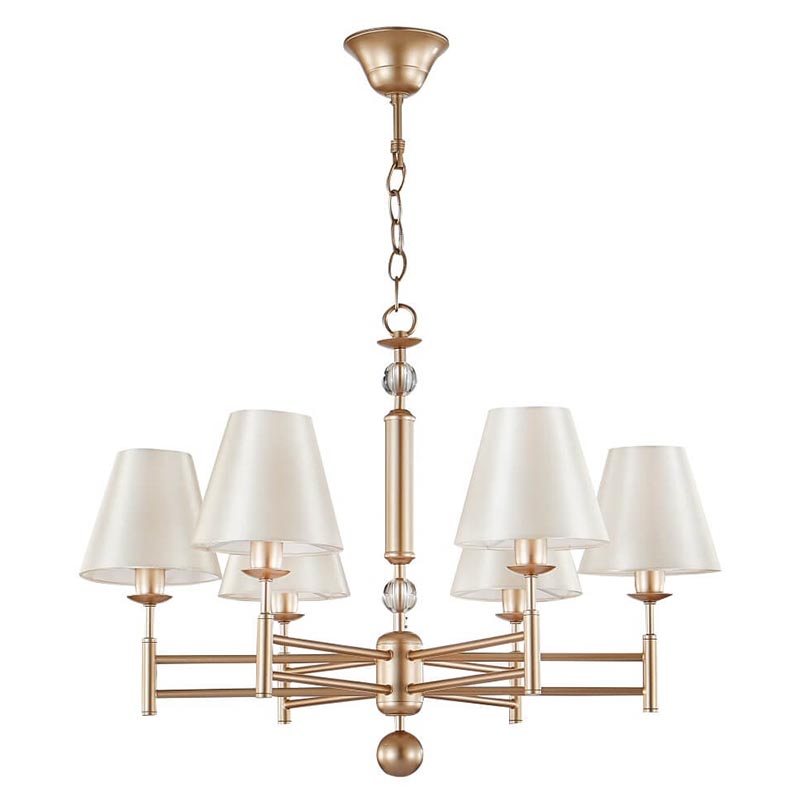 Люстра Sharma Chandelier 6 Золотой Бежевый Люстра Sharma Chandelier 6 Золотой Бежевый в Волгограде | Loft Concept