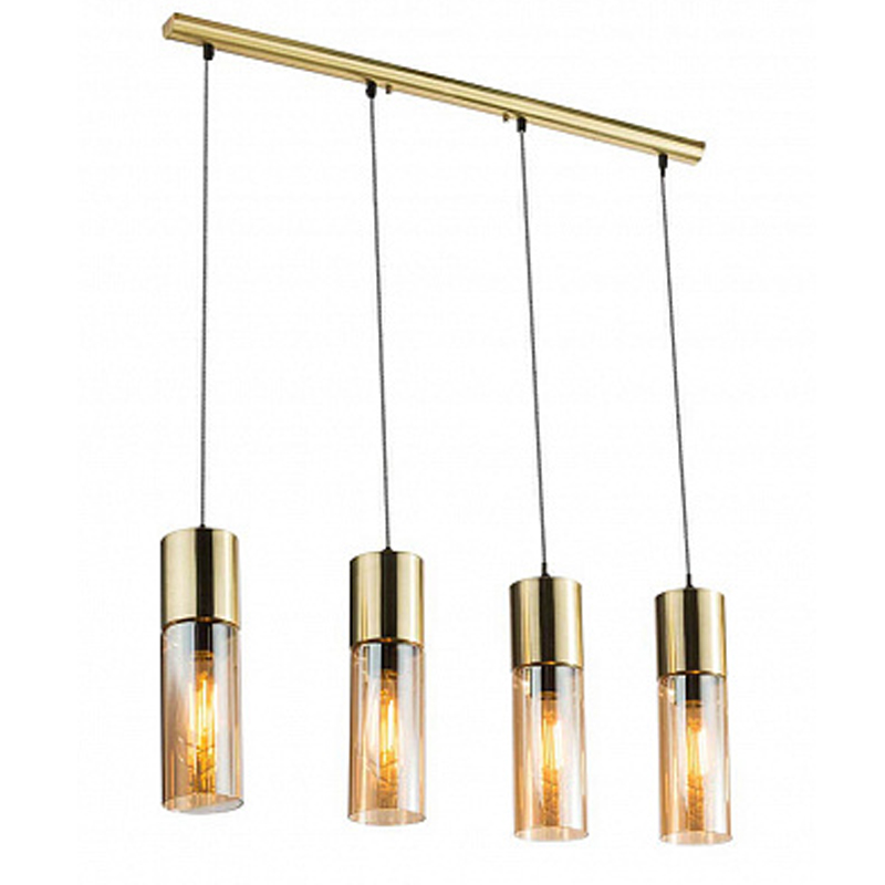 Люстра Cylinder Plafond gold 4 Золотой Янтарный Люстра Cylinder Plafond gold 4 Золотой Янтарный в Волгограде | Loft Concept