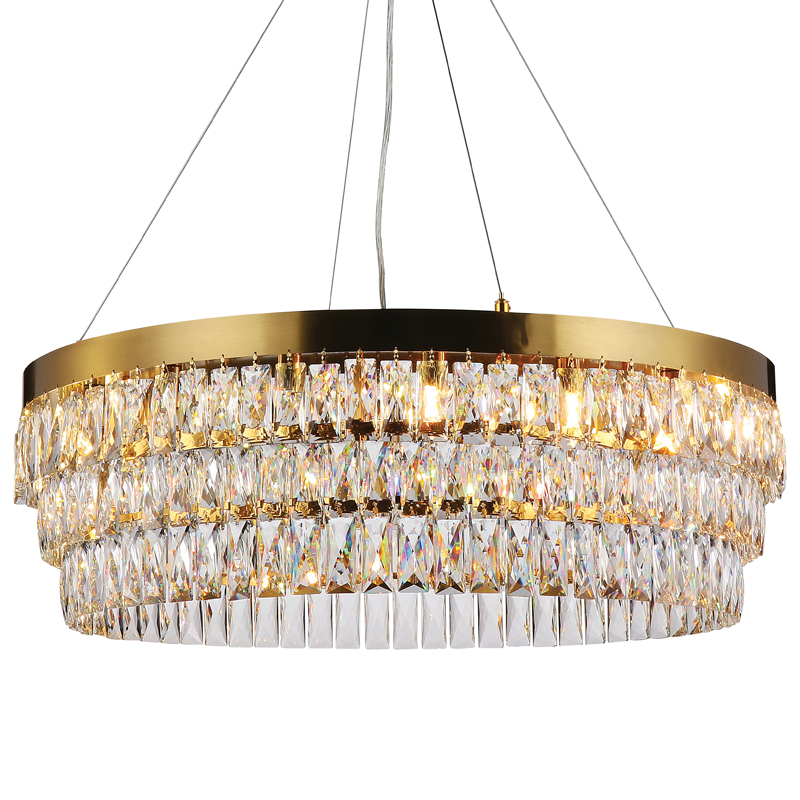 Люстра Lunet Chandelier 80 Глянцевое золото Прозрачный Люстра Lunet Chandelier 80 Глянцевое золото Прозрачный в Волгограде | Loft Concept