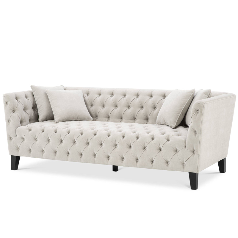 Диван Eichholtz Sofa Jason Песочный Черный Диван Eichholtz Sofa Jason Песочный Черный в Волгограде | Loft Concept