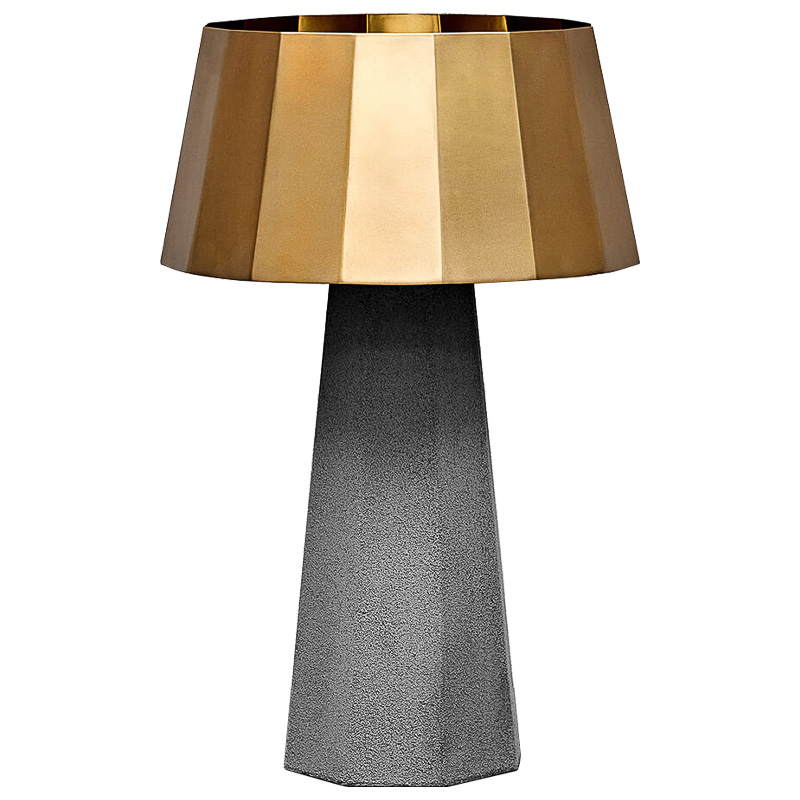 Настольная лампа Noe Concrete table lamp Серый Золотой Настольная лампа Noe Concrete table lamp Серый Золотой в Волгограде | Loft Concept