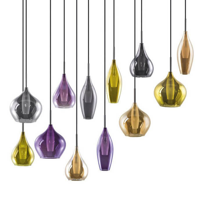 Люстра Candiano Multicolor 12 Light Мульти Хром в Волгограде | Loft Concept 