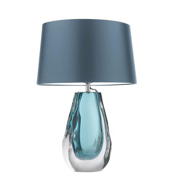 Настольная лампа Anya Peacock Table Lamp Хром Прозрачный Голубой Настольная лампа Anya Peacock Table Lamp Хром Прозрачный Голубой в Волгограде | Loft Concept