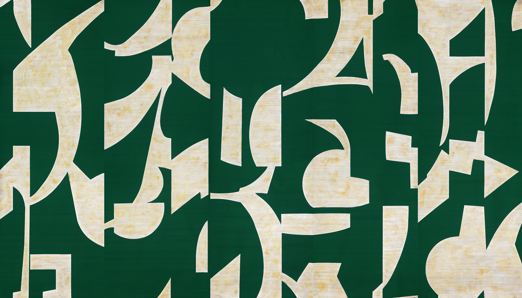 Обои ручная роспись в стиле Арт-деко Symphony Original colourway on Jade silk dupion Обои ручная роспись в стиле Арт-деко Symphony Original colourway on Jade silk dupion - постер Loft-Concept в Волгограде